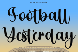 Football Yesterday Font