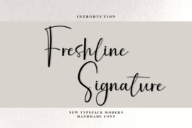 Freshline Signature Font