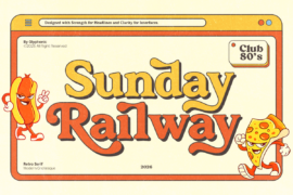 GC Sunday Railway Demo Font
