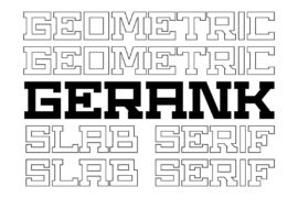 Gerank Free Font