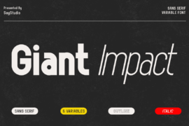 Giant Impact Demo Font