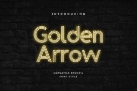 Golden Arrow 80s Disco Font