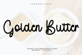 Golden Butter Font