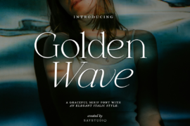 Golden Wave Demo Font