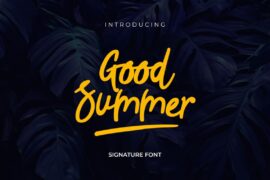 Good Summer Cursive Handwriting Font
