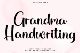 Grandma Handwriting Font