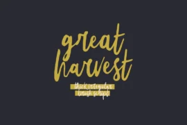 Great Harvest Font