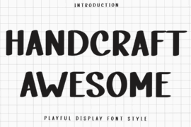 Handcraft Awesome Font