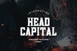 Head Capital Bold Grunge Font