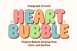 Heart Bubble Font