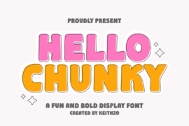 Hello Chunky Font