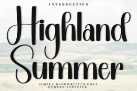 Highland Summer Font