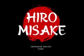 Hiro Misake Japanese Graffiti Font