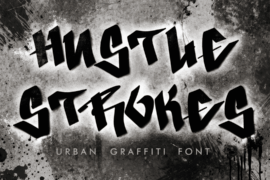 Hustle Strokes Demo Font