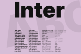 Inter Font Family