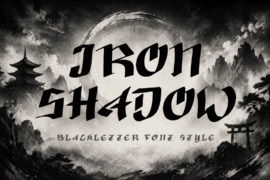 Iron Shadow Demo Font