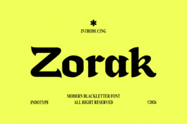 IT Zorak Demo Font Family