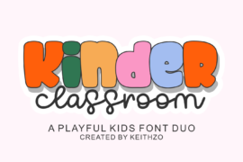 Kinder Classroom Font