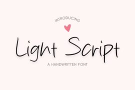 Light Script Font