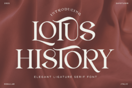 Lotus History DEMO Font
