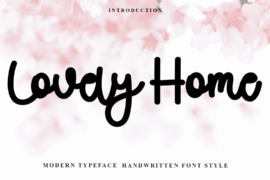 Lovely Home Font