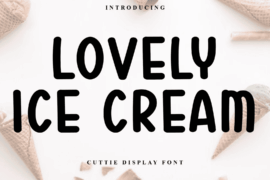 LOVELY ICE CREAM Font