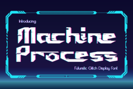 Machine Process Demo Font