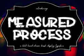 Measured Process Demo Font