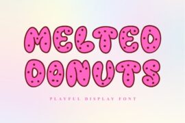 Melted Donuts Font