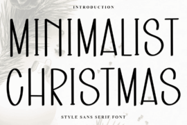 Minimalist Christmas Font