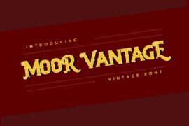 Moor Vantage Texas Cowboy Beer Font