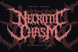 Necrotic Chasm Font
