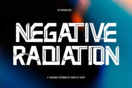 Negative Radiation Demo Font