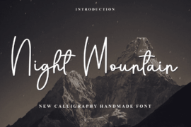Night Mountain Font