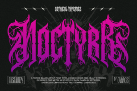 Noctyrr – Personal use Font