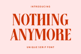 Nothing Anymore Font