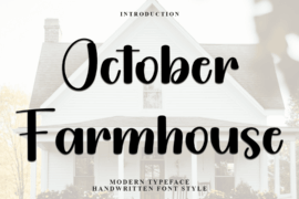 October Farmhouse Font