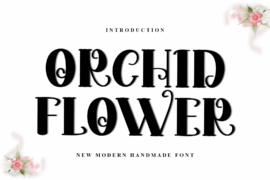 Orchid Flower Font