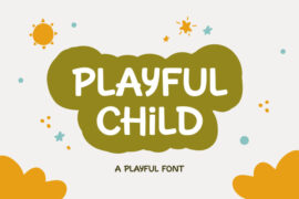 Playful Child Kawaii Bubble Font