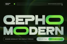 Qepho Modern Demo Font