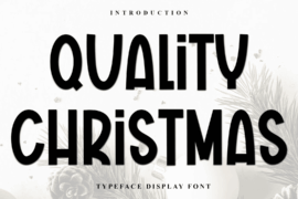 Quality Christmas Font