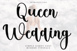 Queen Wedding Font