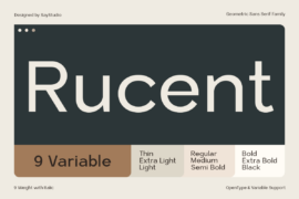 Rucent DEMO Font Family