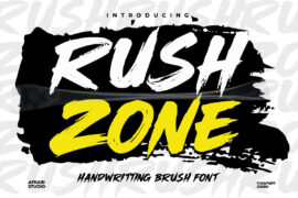 Rush Zone Font