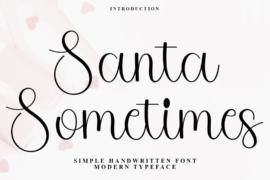 Santa Sometimes Font