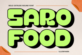 Saro Food Demo Font