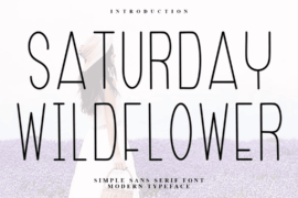 Saturday Wildflower Font