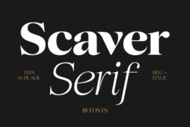 Scaver Font Family