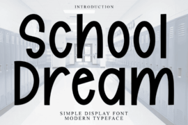 School Dream Font