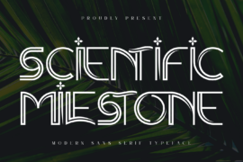 SCIENTIFIC MILESTONE DEMO Font